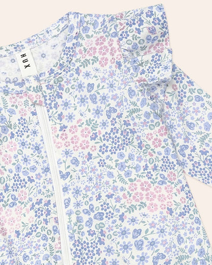 Flower Garden Frill Romper - Aster & Ruby