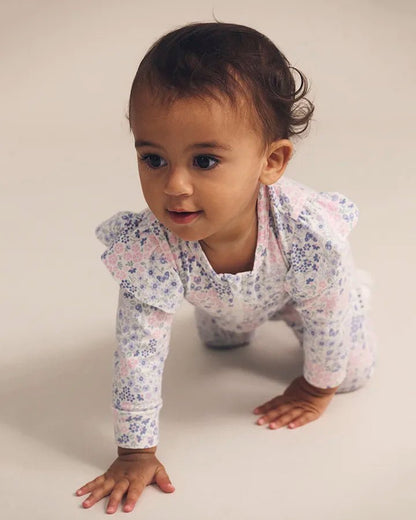 Flower Garden Frill Romper - Aster & Ruby