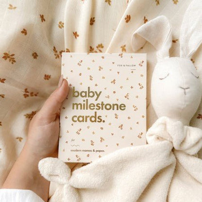 Fox & Fallow Baby Milestone Cards Broderie-Aster & Ruby