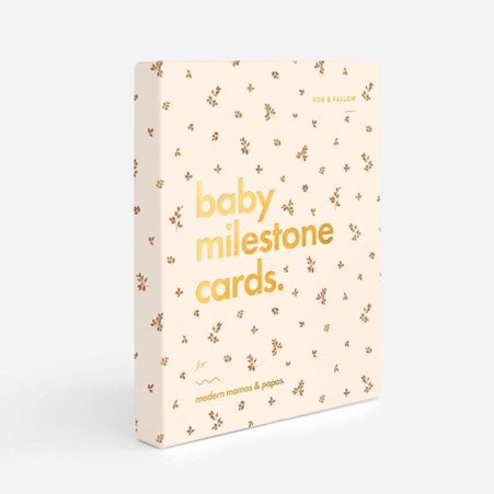 Fox & Fallow Baby Milestone Cards Broderie-Aster & Ruby