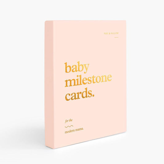 Fox & Fallow Baby Milestone Cards Cream-Aster & Ruby