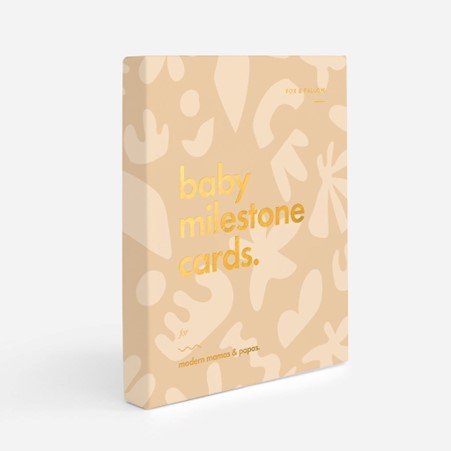 Fox & Fallow Baby Milestone Cards Helios-Aster & Ruby