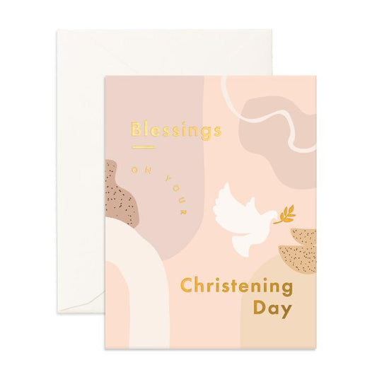 Fox & Fallow Card Christening Day Blessings - Aster & Ruby