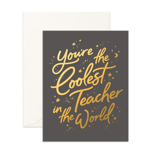 Fox & Fallow Card Coolest Teacher-Aster & Ruby