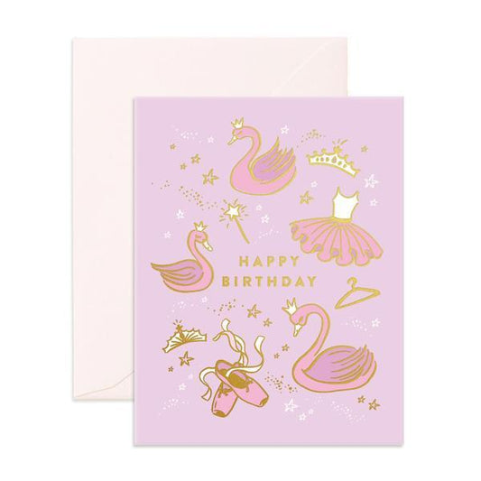 Fox & Fallow Card Happy Birthday Ballet-Aster & Ruby