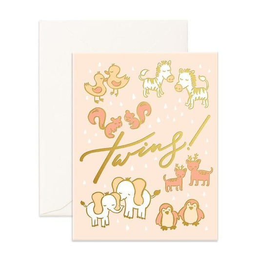 Fox & Fallow Card Twins-Aster & Ruby