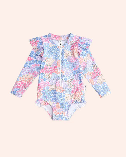 Frill Swimsuit Floral Bloom - Aster & Ruby