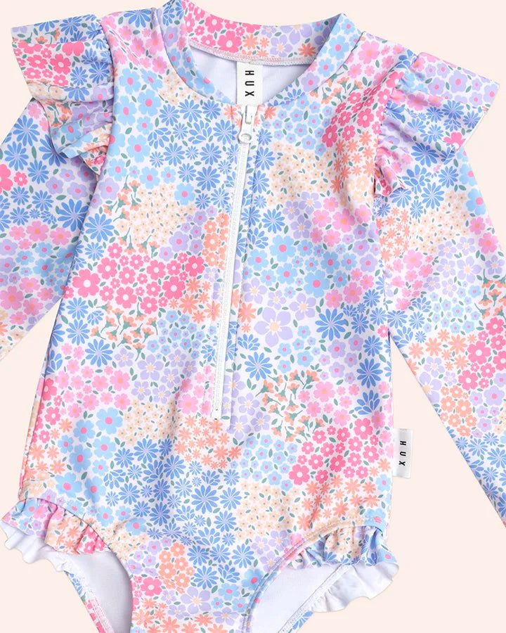 Frill Swimsuit Floral Bloom - Aster & Ruby