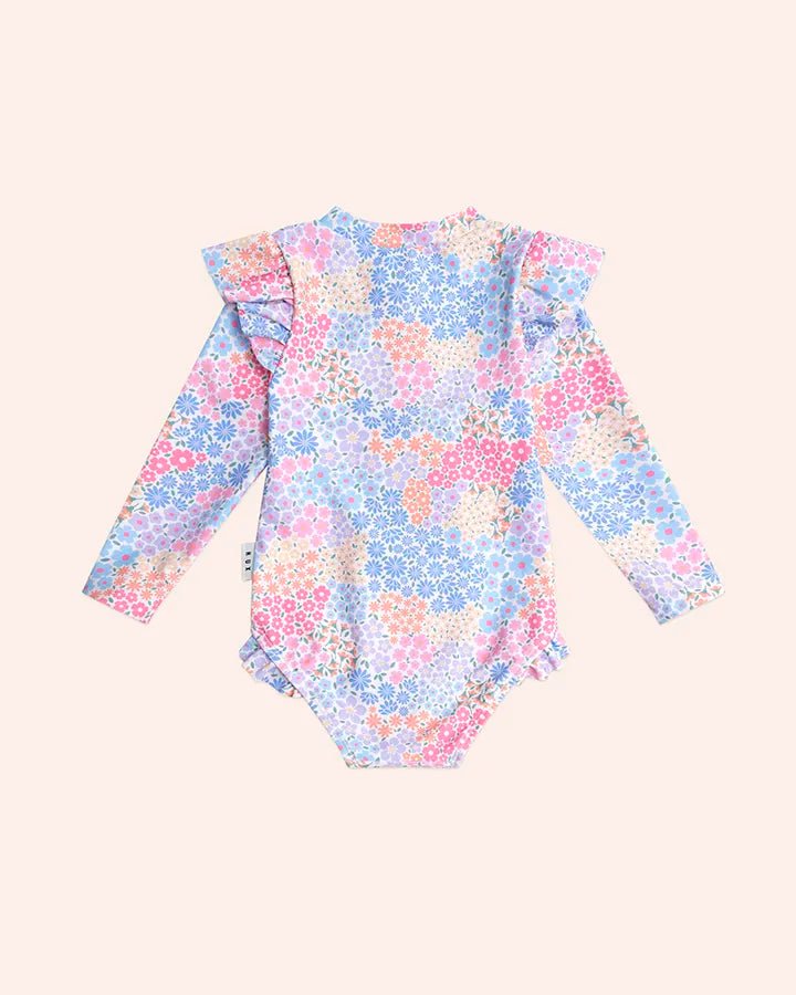 Frill Swimsuit Floral Bloom - Aster & Ruby