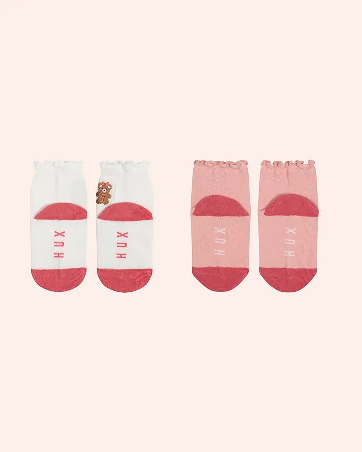 Frilly Festive Socks 2 Pack - Aster & Ruby