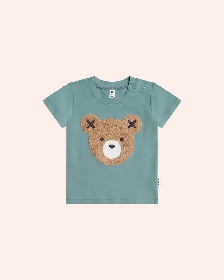Furry Huxbear Green Tee - Aster & Ruby