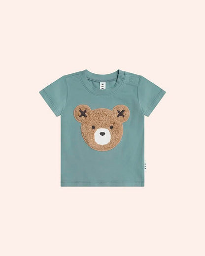Furry Huxbear Green Tee - Aster & Ruby