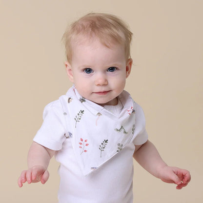 Garden Friends Organic Dribble Bib - Aster & Ruby