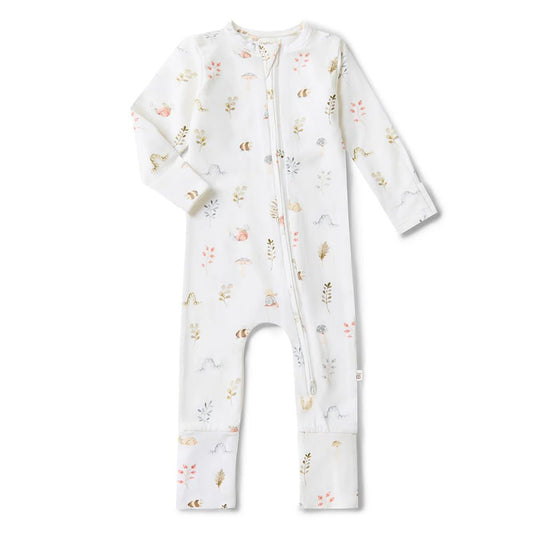 Garden Friends Organic Snugglesuit Convertible Romper - Aster & Ruby
