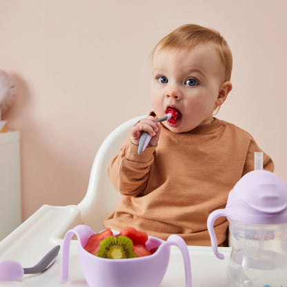 b.box Boysenberry Bowl & Straw | Aster & Ruby