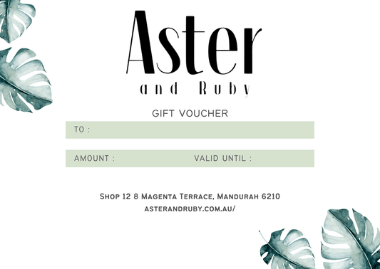 Gift Voucher - Aster & Ruby