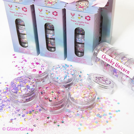 Glitter Girl Chunky Unicorn Collection - Aster & Ruby