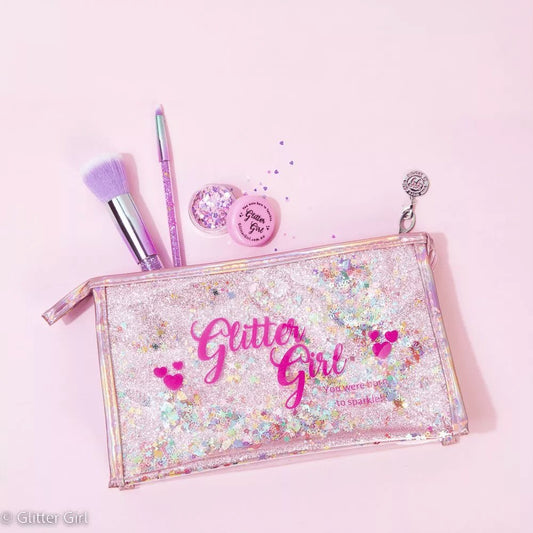 Glitter Girl Sparkling Makeup Bag - Aster & Ruby