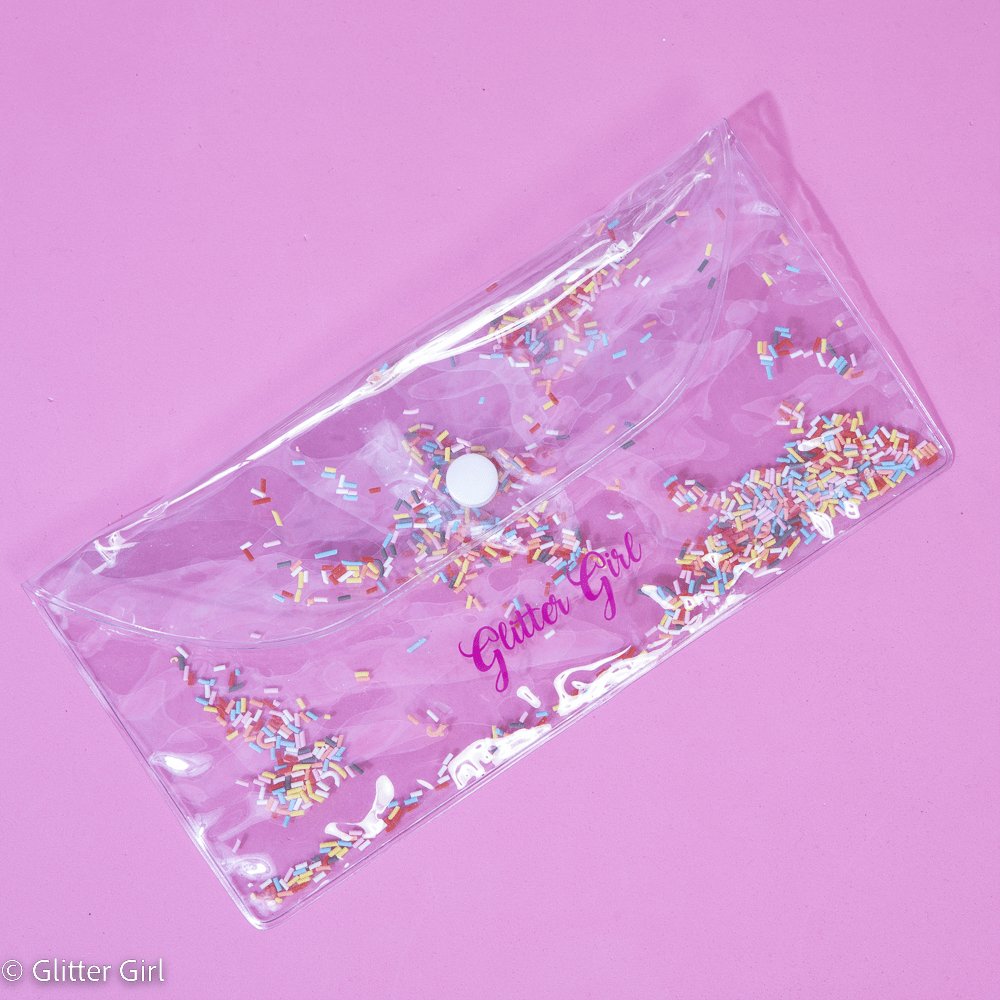 Glitter Girl Sprinkle Pouch-Aster & Ruby