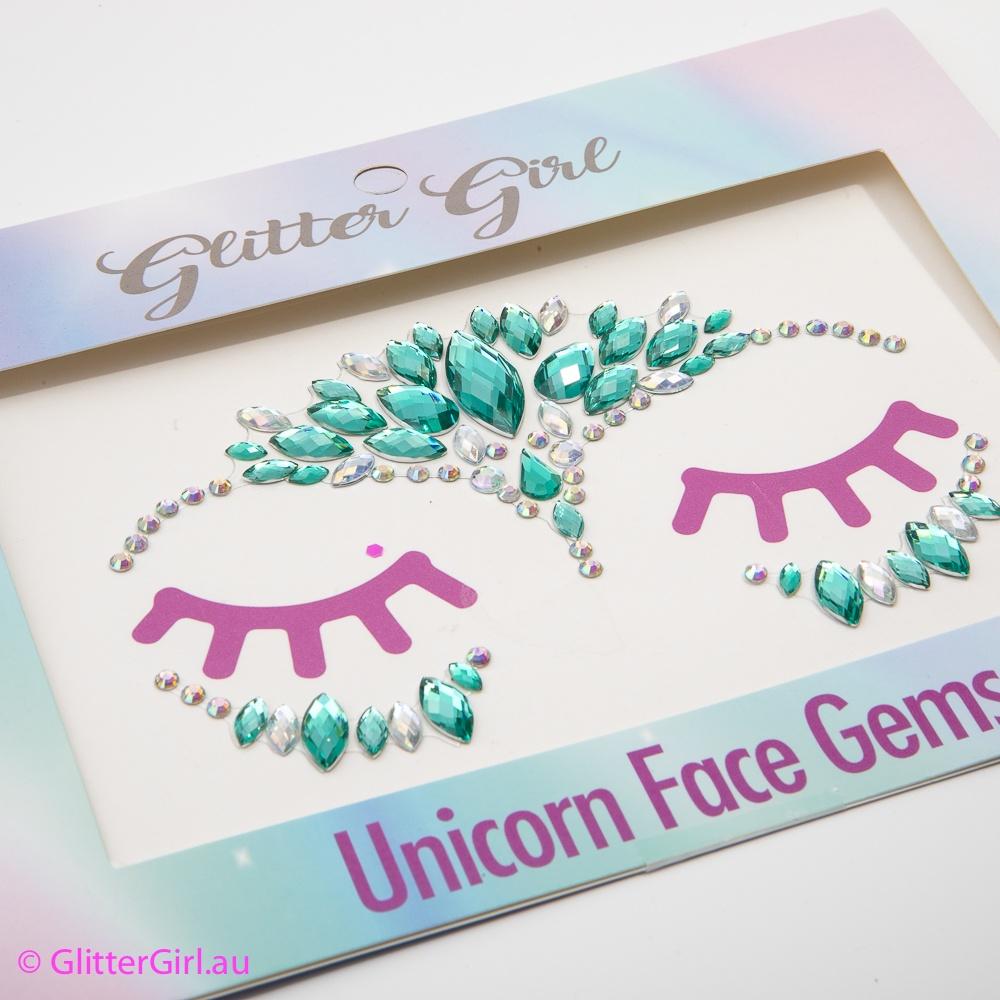 Glitter Girl Unicorn Face Gems Dazzle Delight - Aster & Ruby