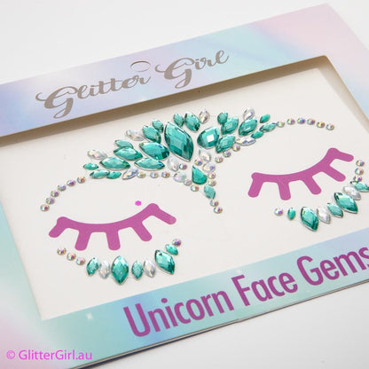 Glitter Girl Unicorn Face Gems Dazzle Delight - Aster & Ruby