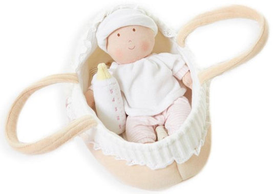 Grace Baby Doll in Carry Cot with Accessories - Aster & Ruby