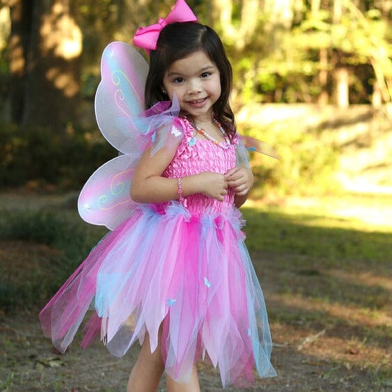 Great Pretenders Pink Butterfly Dress With Wings & Wand-Aster & Ruby