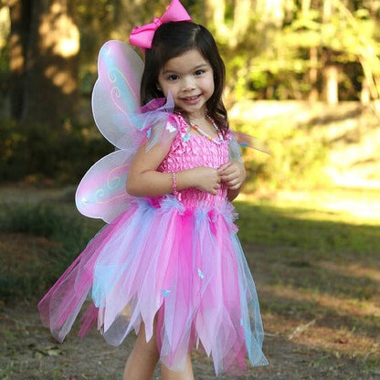 Great Pretenders Pink Butterfly Dress With Wings & Wand-Aster & Ruby