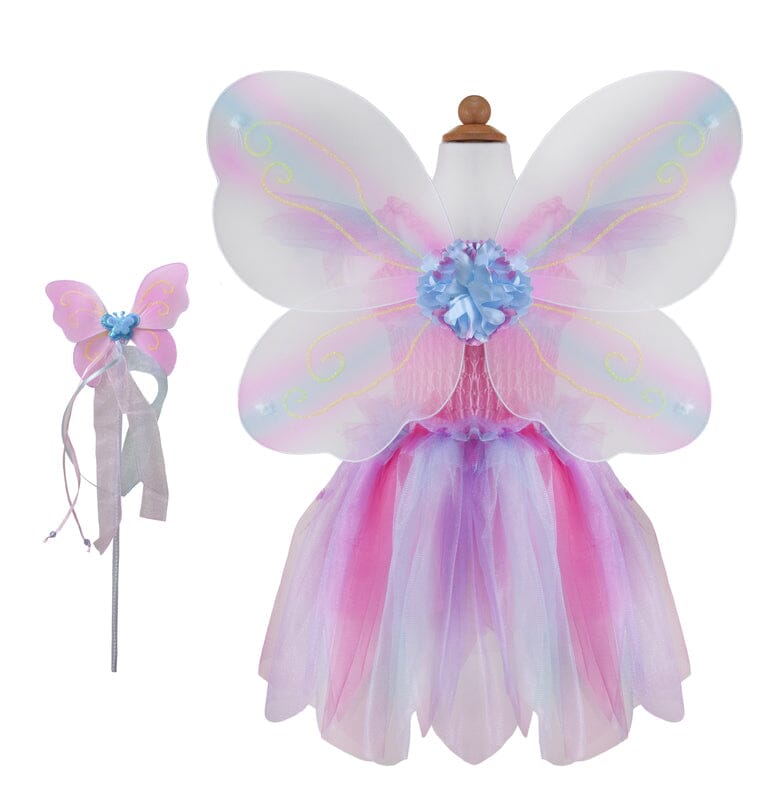 Great Pretenders Pink Butterfly Dress With Wings & Wand-Aster & Ruby