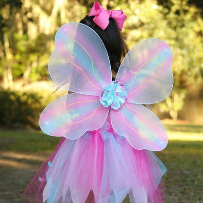 Great Pretenders Pink Butterfly Dress With Wings & Wand-Aster & Ruby