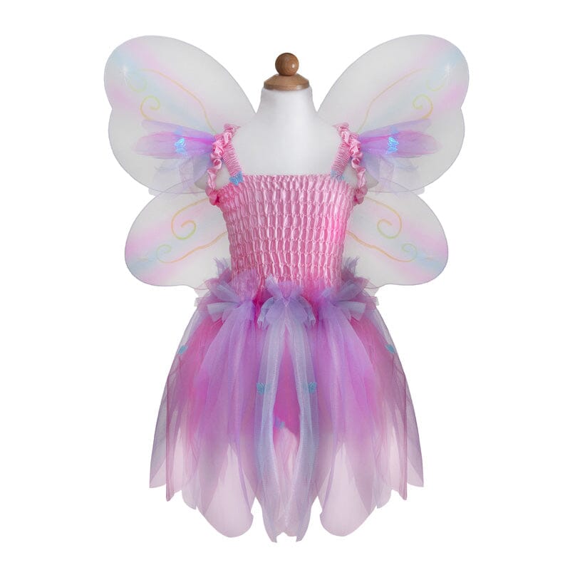 Great Pretenders Pink Butterfly Dress With Wings & Wand-Aster & Ruby