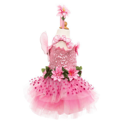 Great Pretenders Pink Fairy Blooms Deluxe Dress With Wings & Headband-Aster & Ruby