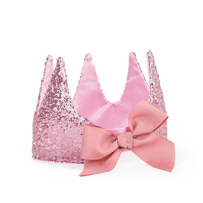 Great Pretenders Precious Pink Sequin Crown-Aster & Ruby