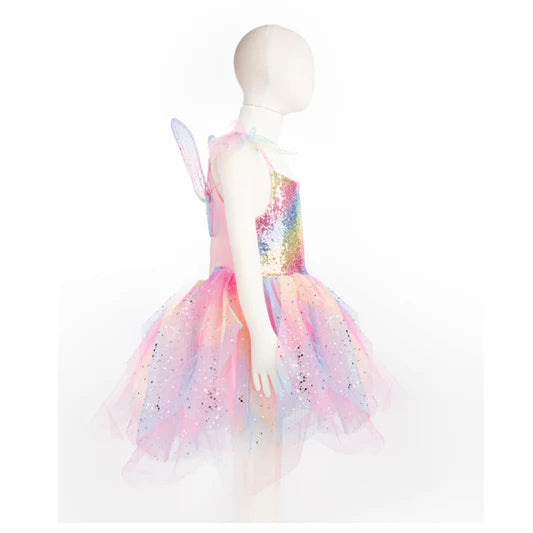 Rainbow Fairy Dress with Wings