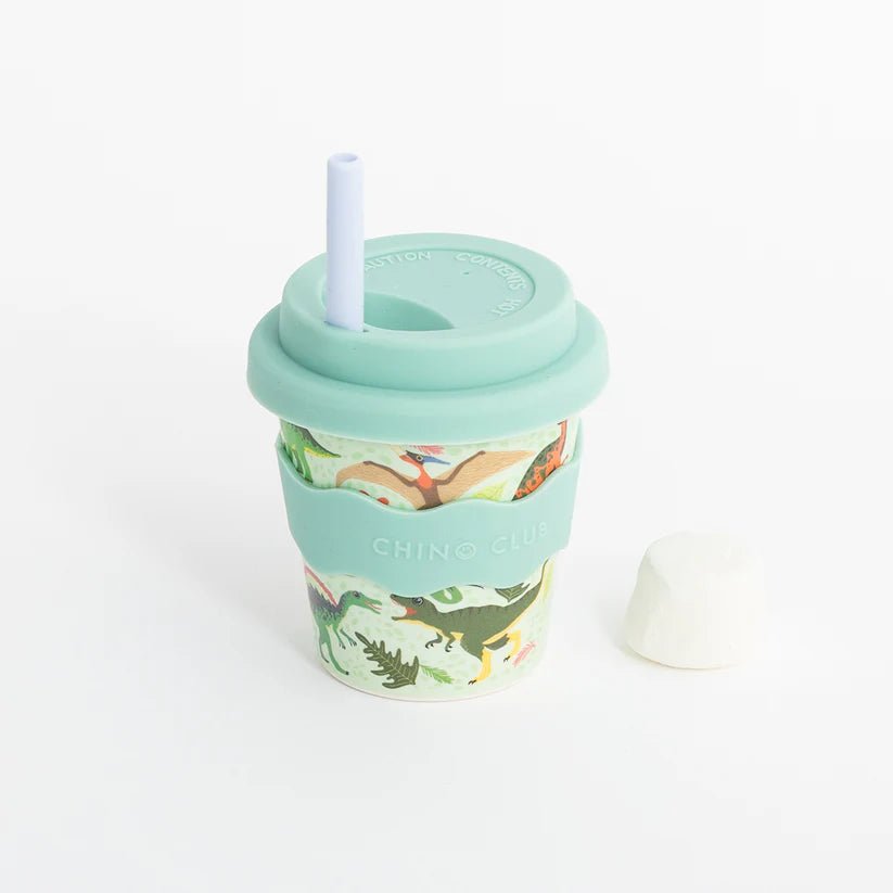 Green Dino Babychino Cup 4oz - Aster & Ruby