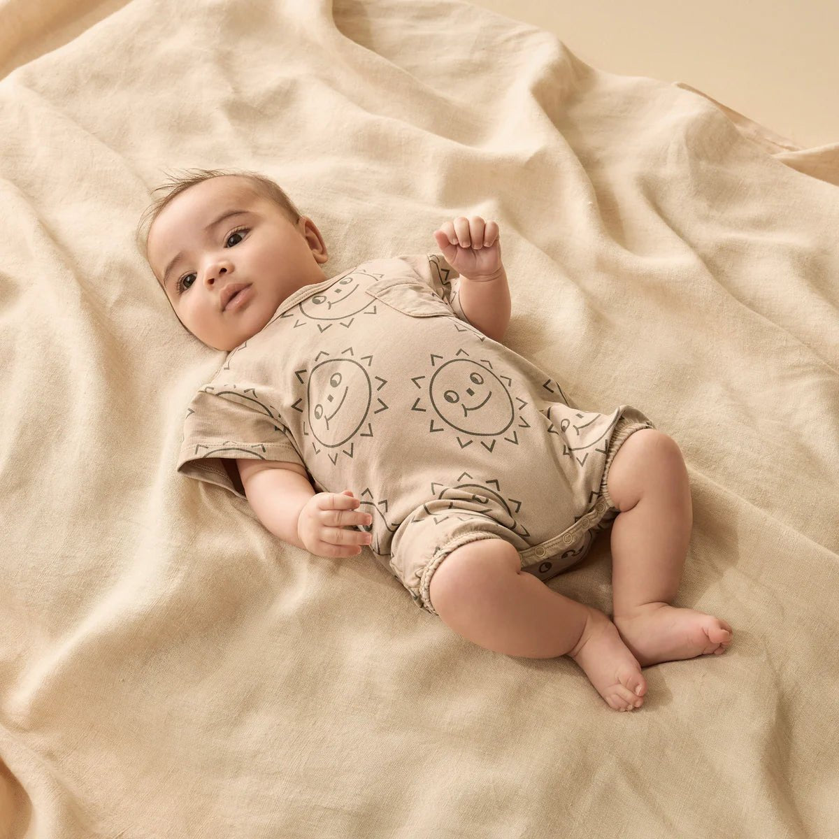 Happy Days Organic Sweat Growsuit - Aster & Ruby