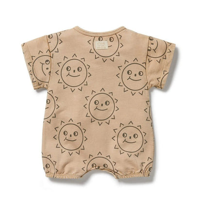 Happy Days Organic Sweat Growsuit - Aster & Ruby