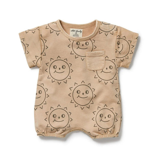 Happy Days Organic Sweat Growsuit - Aster & Ruby