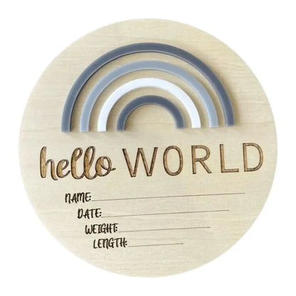 Hello World Rainbow Greys