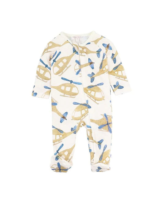 High Flyer LS Zip Onesie - Aster & Ruby
