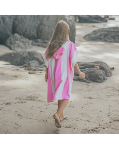 Hooded Towel Candy Stripe - Aster & Ruby