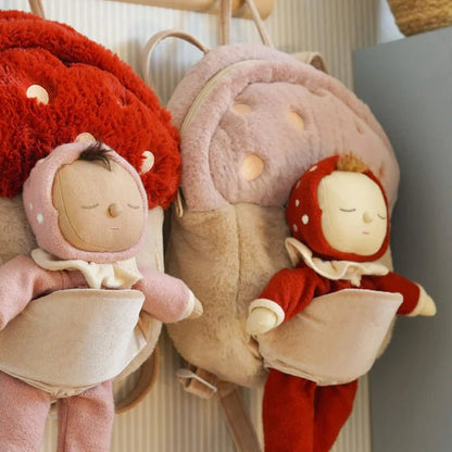 Hopalong Mushroom Backpack Pink - Aster & Ruby