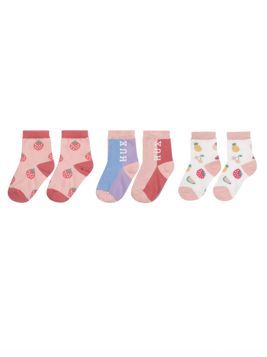 Huxbaby Best Socks Ever 3 Pack Tutti Frutti | Aster & Ruby