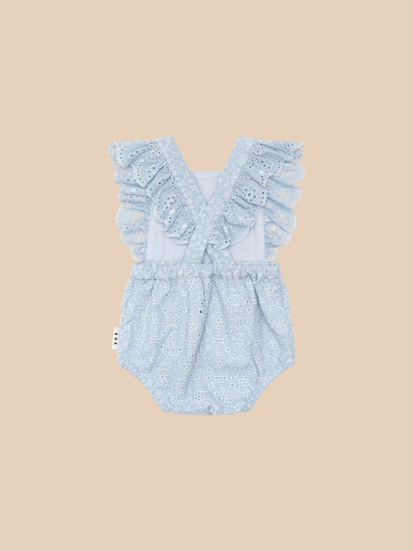 Huxbaby Broderie Frill Playsuit - Aster & Ruby