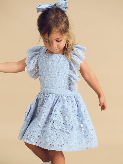 Huxbaby Broderie Ruffle Dress - Aster & Ruby