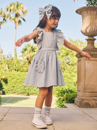 Huxbaby Broderie Ruffle Dress - Aster & Ruby