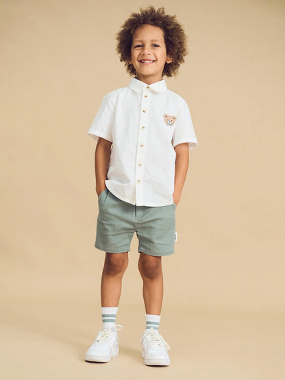 Huxbaby Chino Short Sage - Aster & Ruby