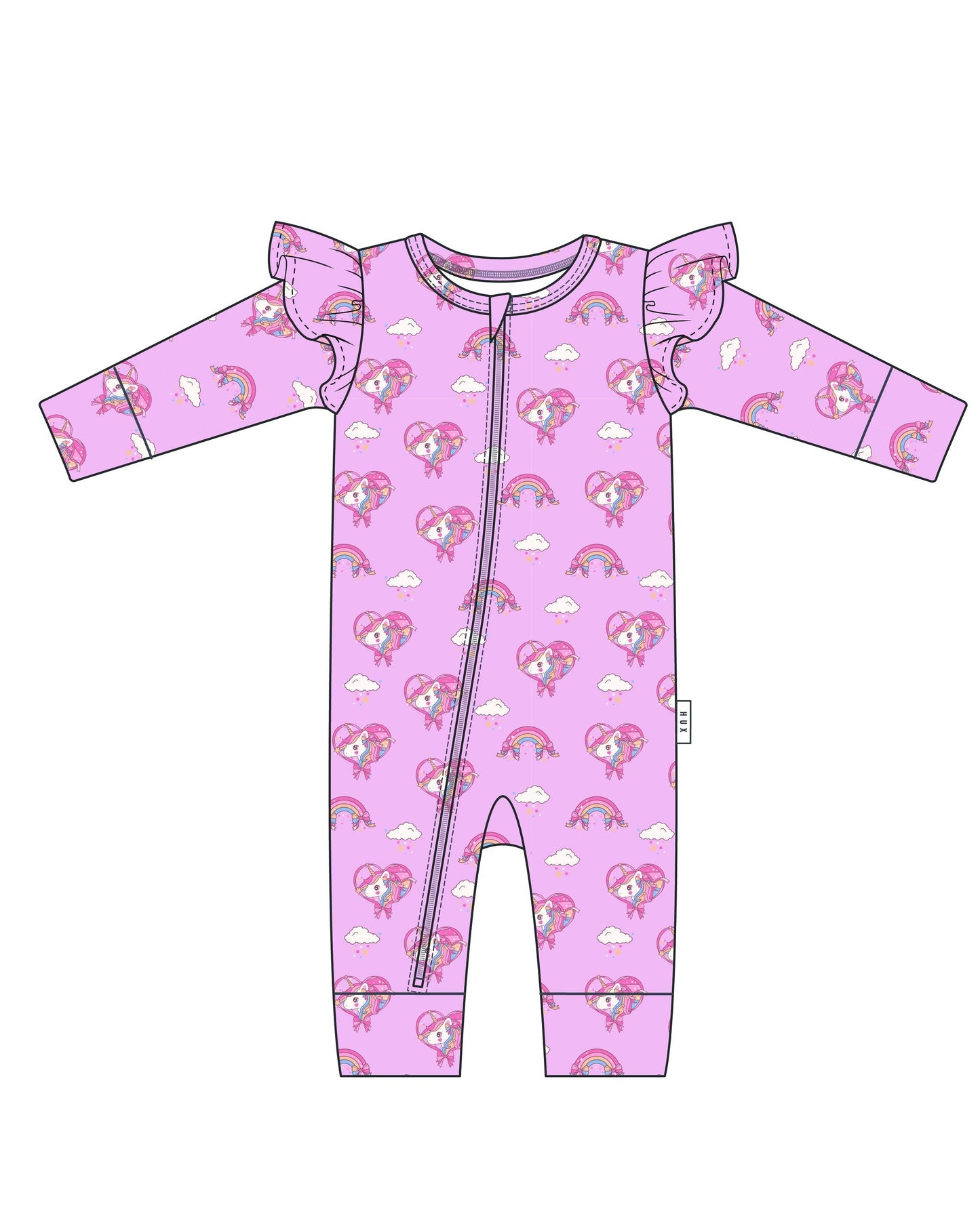 Whimsical Unicorn Zip Romper