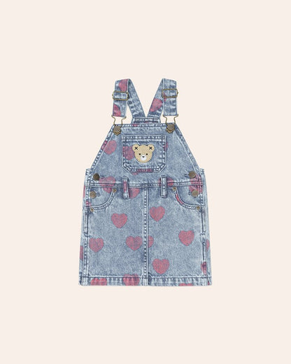 Dreamy Denim Hearts Pinafore