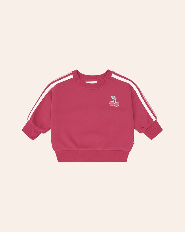 Cherry Racer Stripe Sweatshirt